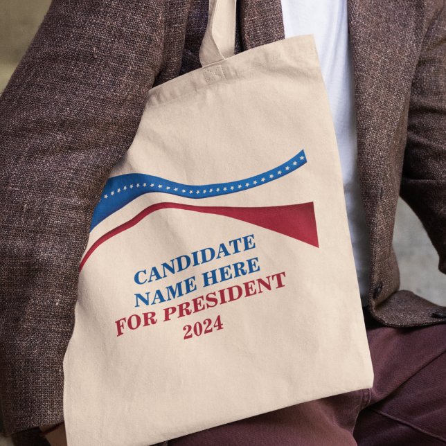Bolsa Tote Personalizar adicione seu próprio candidato ao pre (Criador carregado)