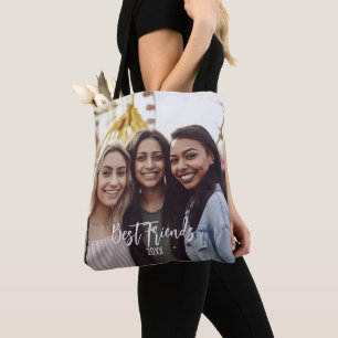 Bolsa Tote Personalizar Besties de Foto BFF para Melhores Ami