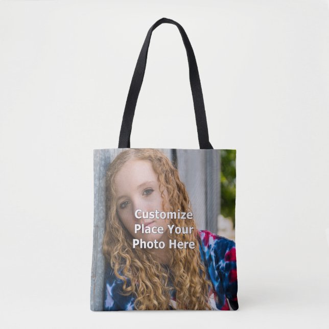 Bolsa Tote Personalizar com a sua fotografia (Frente)