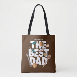 Bolsa Tote Personalizar Dia de os pais Feliz | O melhor Pai e