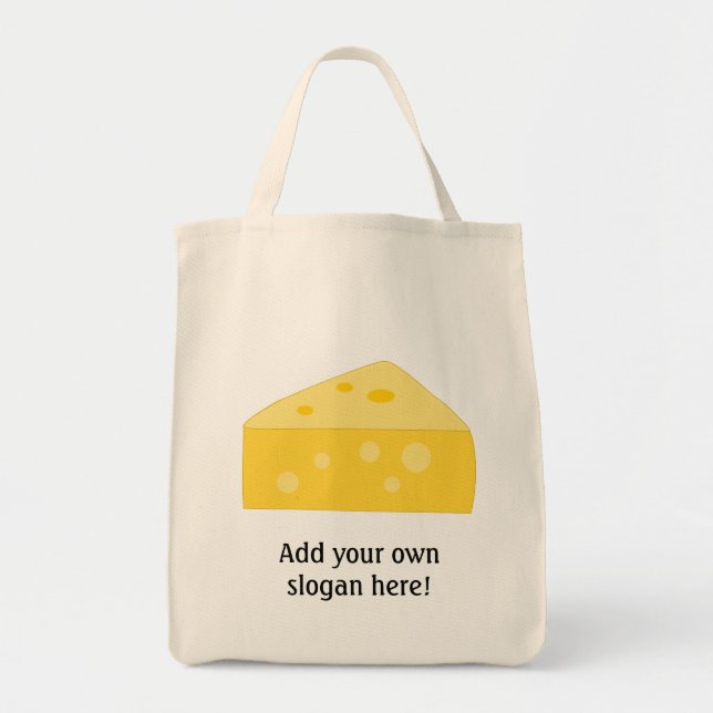 Bolsa Tote Personalizar este gráfico de Queijo Grande (Frente)