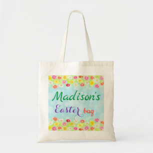 Bolsa Tote Personalizar Flores de Modelo de Nome Giramente Pe