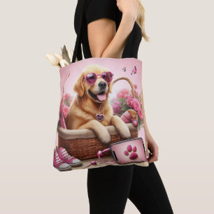 Bolsa Tote Personalizar LOVE Pw Imprimir Cachorro Pet Pet Fot