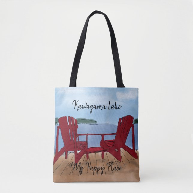 Bolsa Tote Personalizar Meu Lugar Feliz (Frente)