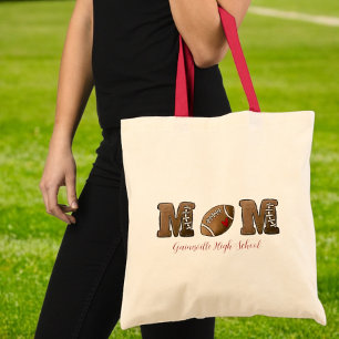 Bolsa Tote Personalizar o nome da escola de futebol da mamãe