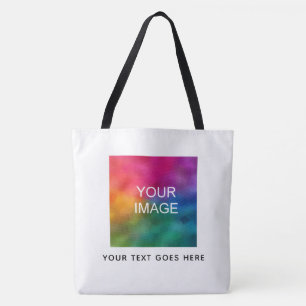 Bolsa Tote Personalizar o nome do texto Imagem do logotipo fo