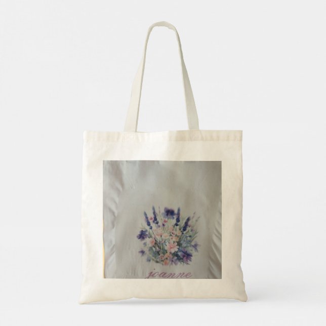 Bolsa Tote personalizar tote floral (Verso)