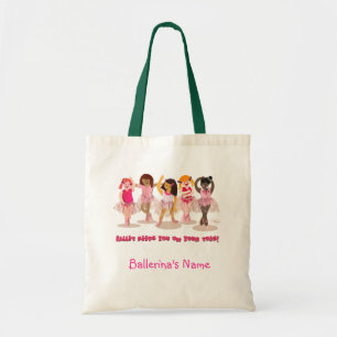 Bolsa Tote Personalizável Em Seu Saco De Ballerina Dos Dedos