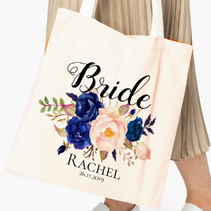 Bolsa Tote Personalize a sacola Wedding da noiva