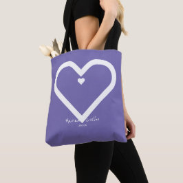 Bolsa Tote Personalize com seu Nome e Cidade ♥ Periwinkle