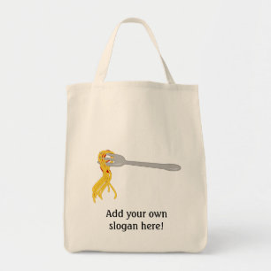 Bolsa Tote Personalize este gráfico da massa dos espaguetes