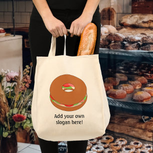 Bolsa Tote Personalize este gráfico do Bagel
