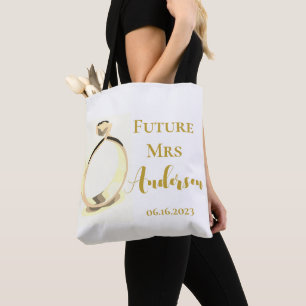 Bolsa Tote Personalize o futuro, a ideia de oferta de Chá de 