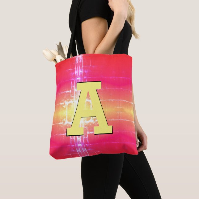 Bolsa Tote Personalize o Inicial na frente e atrás (Close Up)