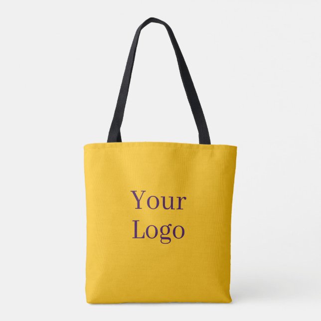 Bolsa Tote Personalize Seu Logotipo Amarelo (Verso)