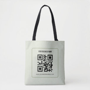 Bolsa Tote Personalize Seu Modelo de Nome de Negócios de Códi