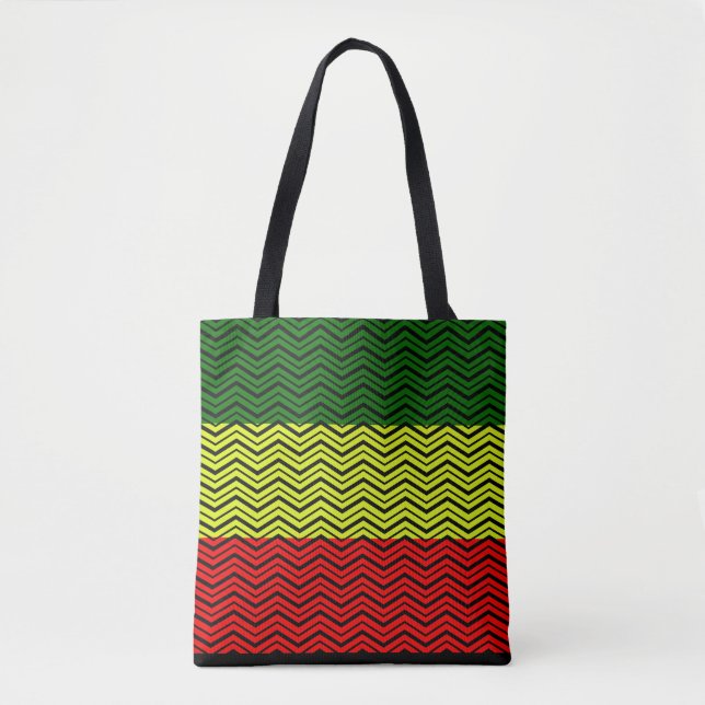 Bolsa Tote Personalize seu próprio - Design RASTA (Frente)