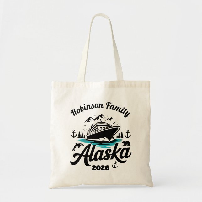 Bolsa Tote Personalized Alaska Cruise (Frente)
