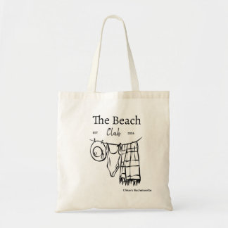 Bolsa Tote Personalized Beach Club Bachelorette Tote Bag 