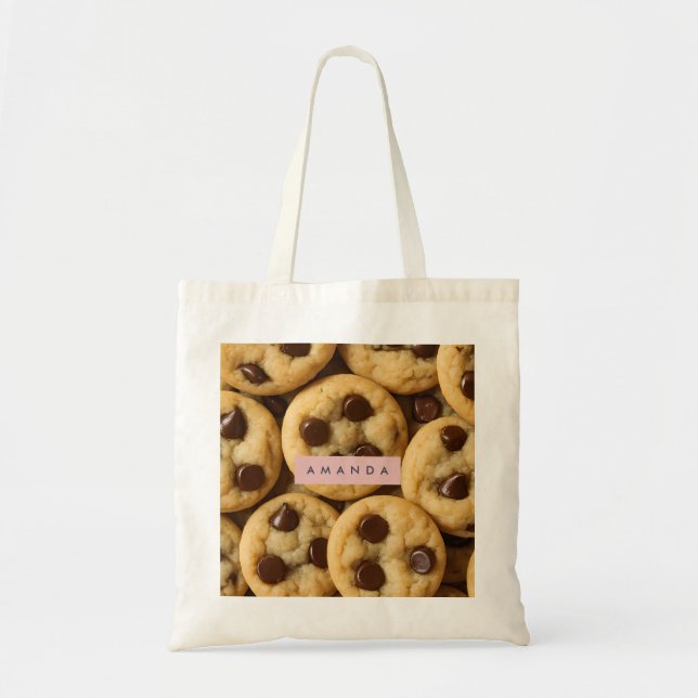 Bolsa Tote Personalized Chocolate Chip Cookie (Frente)