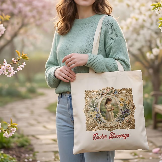 Bolsa Tote Personalized Easter Blessings Tote Bag (Criador carregado)