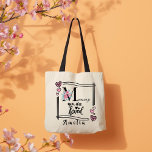 Bolsa Tote Personalized Floral Mommy Tote Bag<br><div class="desc">Celebrate Mom with a beautiful personalized tote bag featuring a stylish monogram “M, ” soft pink floral accents, and the heartfelt message “Mommy, you are loved.” This elegant and practical bag is perfect for everyday errands, shopping, or work. Customize it with a name or message to create a thoughtful and...</div>