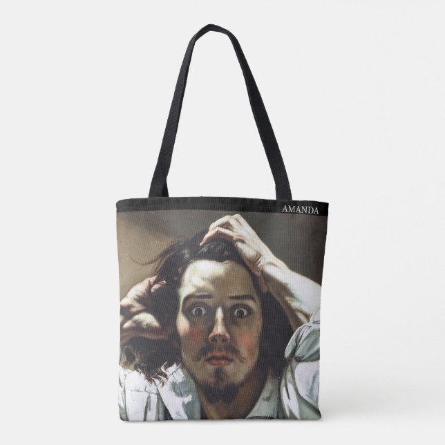 Bolsa Tote Personalized Gustave Courbet Desperate Man (Verso)