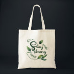 Bolsa Tote Personalized Inspirational Quote with Green Leaves<br><div class="desc">Beautiful botanical design featuring elegant green watercolor leaves surrounding a customizable inspirational quote. The text can be personalized with your own message, name, affirmation, or motivational phrase, making it perfect for meaningful gifts, encouragement messages, or positive daily reminders. With its calming green tones and natural leaf illustrations, this design combines...</div>