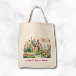 Bolsa Tote Personalized Kid's Castle Two Library Book