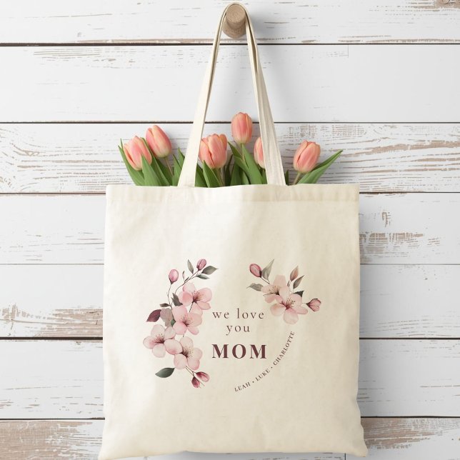 Bolsa Tote Personalized Mothers Day Tote Bag for Mom (Criador carregado)