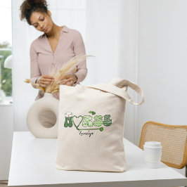 Bolsa Tote Personalized Nurse Name Tote Bag | Holiday Nurse G