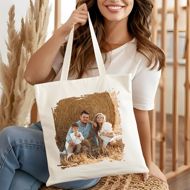 Bolsa Tote Personalized Photo Custom Family Matching Gift (Criador carregado)