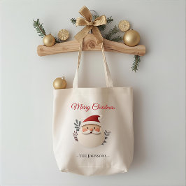 Bolsa Tote Personalized Santa Christmas – Holiday Tote Bag