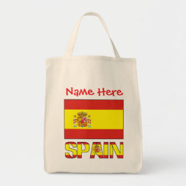 Bolsa Tote Personalized Spain Flag  