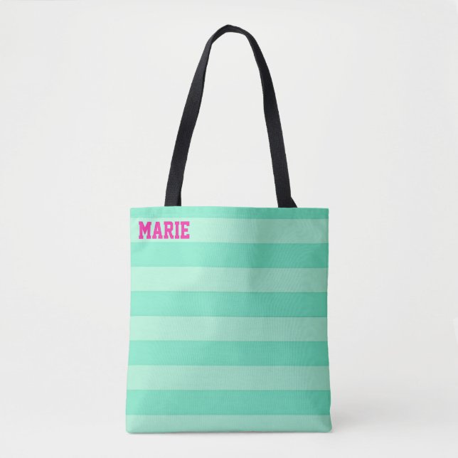 Bolsa Tote Personalized Teal shades of green Shopping (Frente)