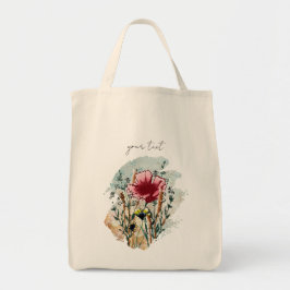 Bolsa Tote Personalized Wildflower Paint Splatter Tote Bag