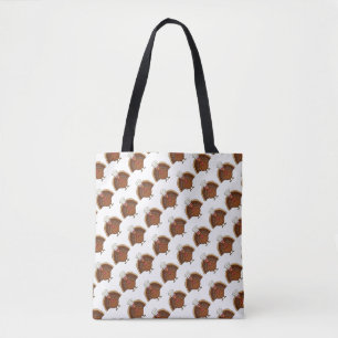 Bolsa Tote Peru Cartoon Dia de Ação de Graças Chef
