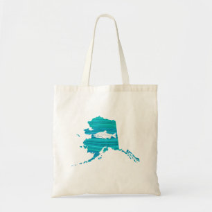 Bolsa Tote Pesca do salmão no Alasca Wave
