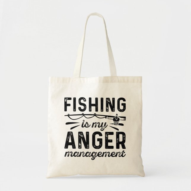 Bolsa Tote Pesca É A Minha Gestão Da Raiva (Frente)