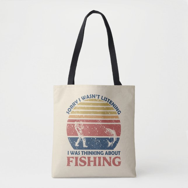 Bolsa Tote Pesca engraçado (Frente)