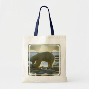 Bolsa Tote Pescando o urso polar
