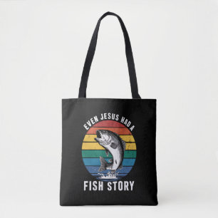 Bolsa Tote Pescaria Até Jesus Tinha História de Peixe Robalo 