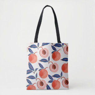 Bolsa Tote Pêssego Apricot Deixa Creme Em Segundo Plano