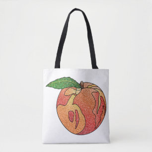 Bolsa Tote Pêssego com brilho