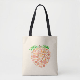 Bolsa Tote Pêssego em Pontos Design
