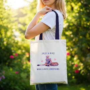 Bolsa Tote Pêssego Pêssego Púrpura Família Cheetah