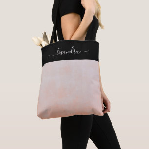 Bolsa Tote Pêssego Rústico elegante personalizado