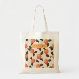 Bolsa Tote Pêssegos de Pcada Padrão Personalizado