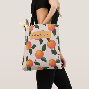 Bolsa Tote Pêssegos de Pcada Padrão Personalizado