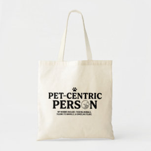Bolsa Tote Pessoa Centrada em Animais de Estimação
